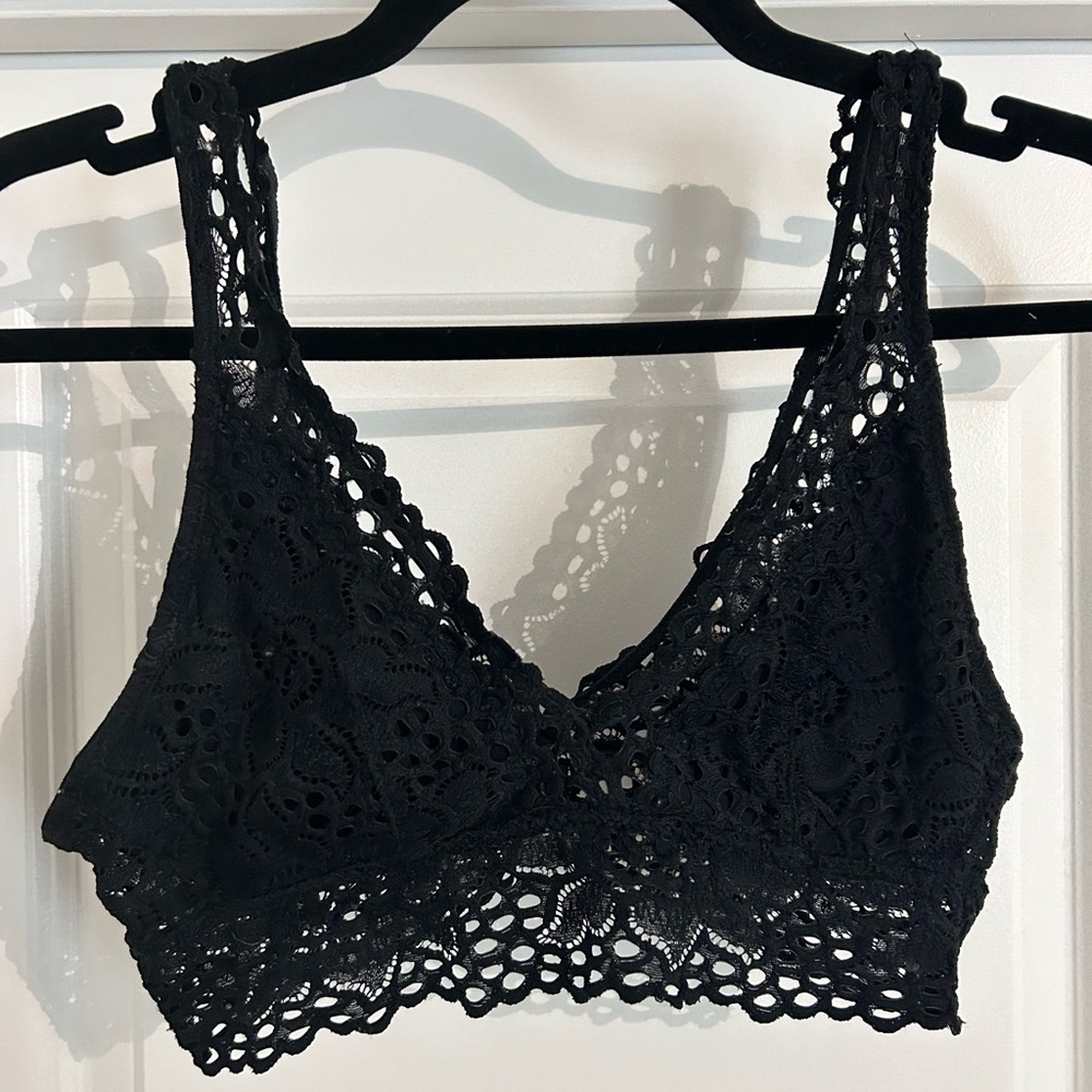 Aerie black lace bralette